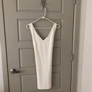 Dynamite White Mini Cross Back Dress